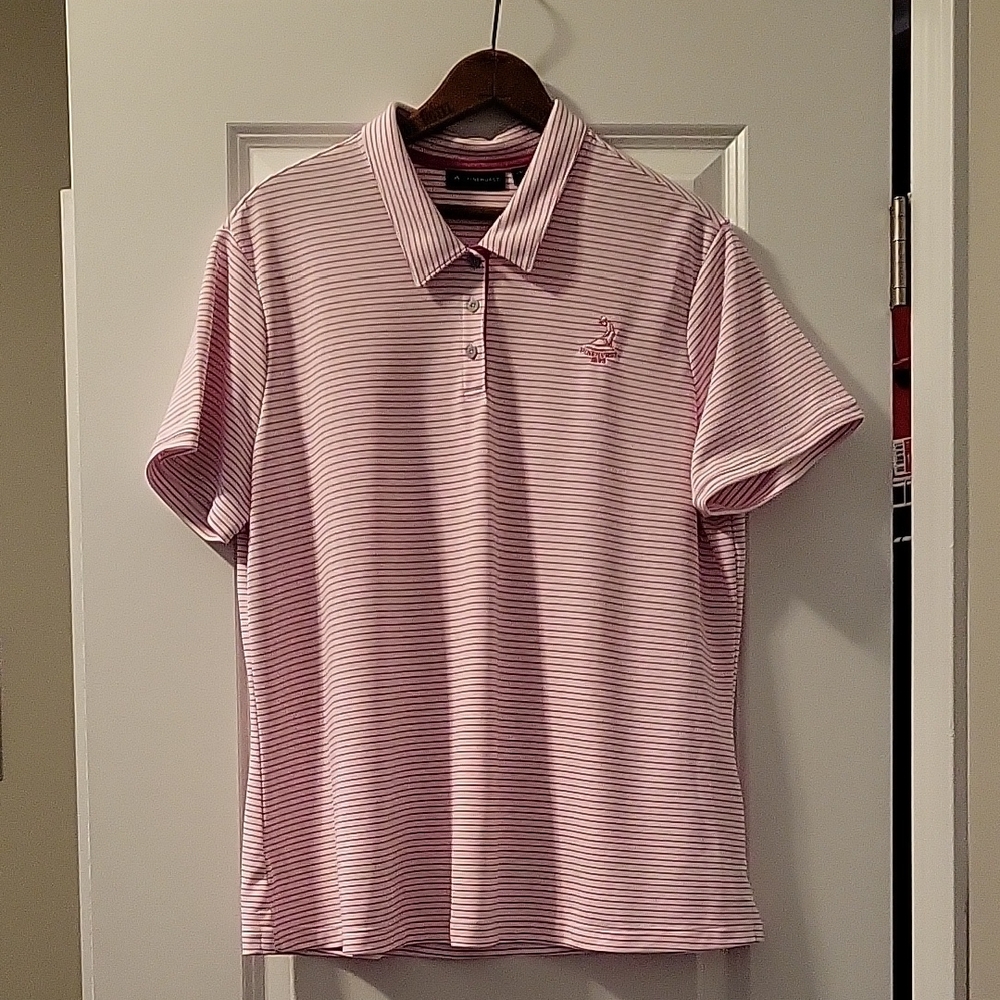 Pink Striped Polo Shirt